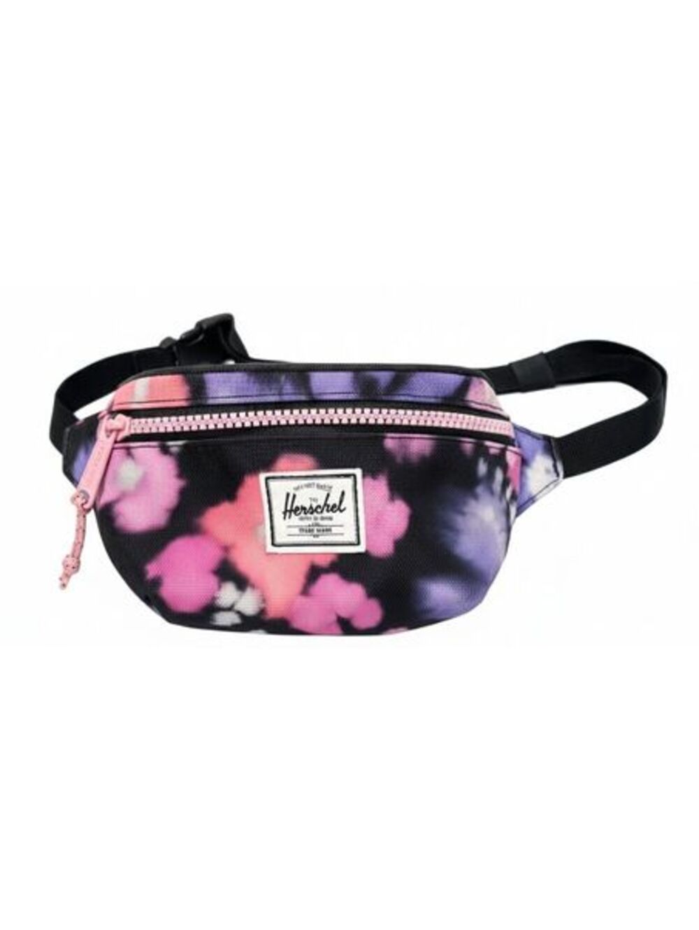 Herschel Supply Co. Kids Tie-Dye Patterned Waist Bag with Pink Zipper Adjustable